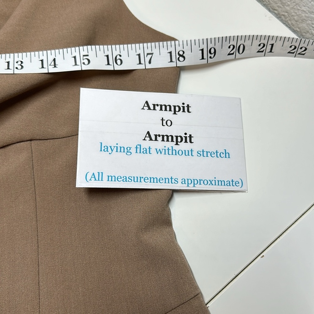 Boston Proper Cowl Neckline Sheath Dress Taupe Tan Size 10 - Picture 10 of 14